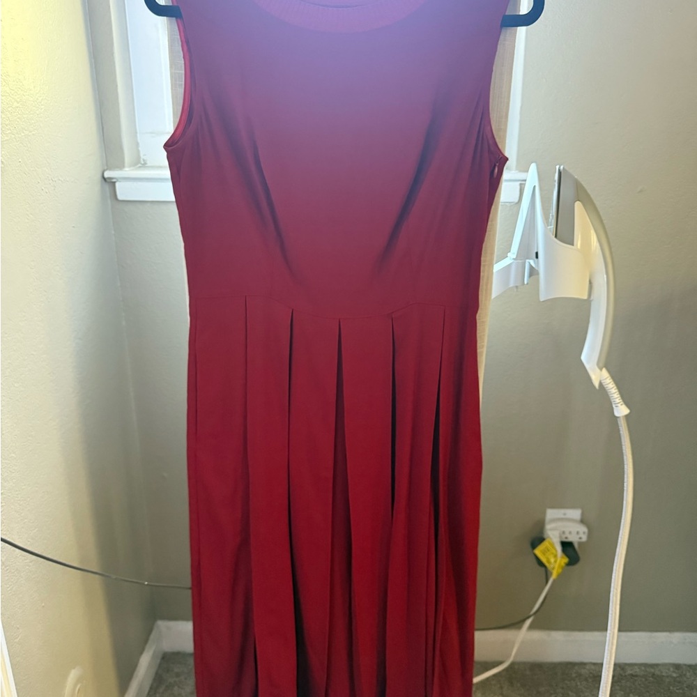 Moschino Red pleated dress